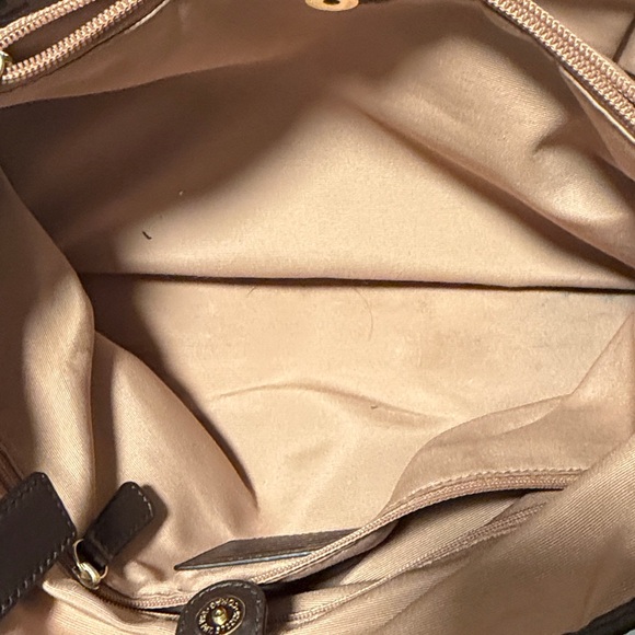 Brown and Teal Designer Tote Bag - Picture 7 of 8